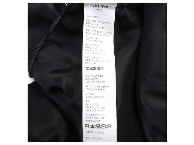 Céline Chaqueta de Lana Celine BOY DOLL TEDDY Negro - vista 11
