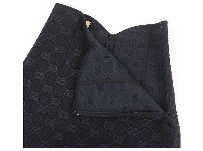Falda de crepé de viscosa GG de Gucci Negro - vista 4