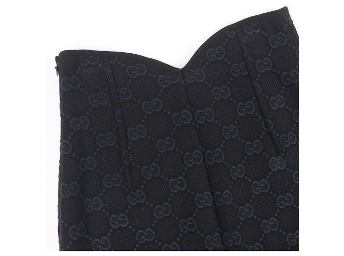 Falda de crepé de viscosa GG de Gucci Negro - vista 5