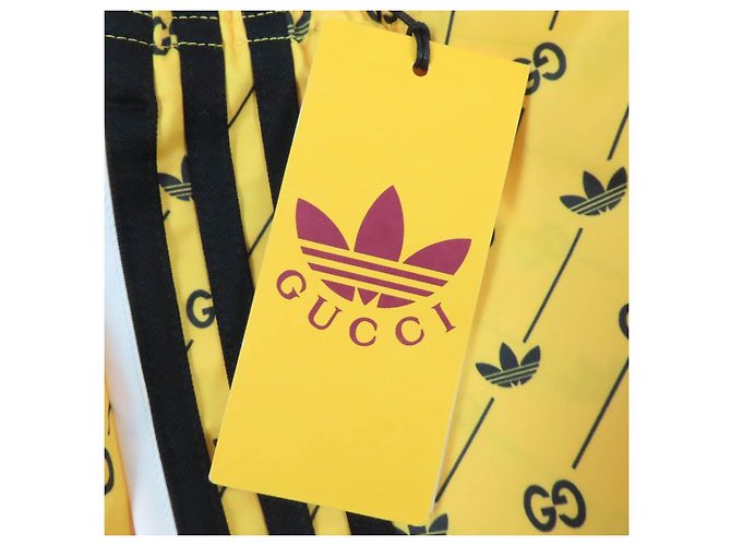 Gucci×adidas Polyester Shorts Gelb - Ansicht 12