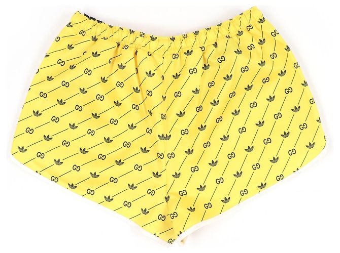 Gucci×adidas Polyester Shorts Gelb - Ansicht 2