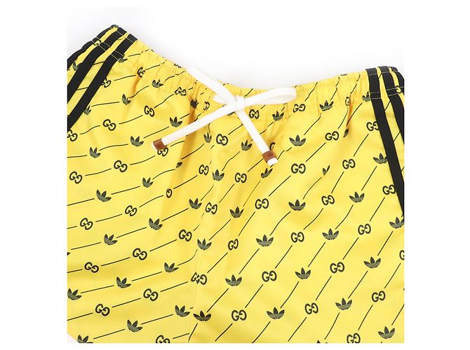 Gucci×adidas Polyester Shorts Gelb - Ansicht 3