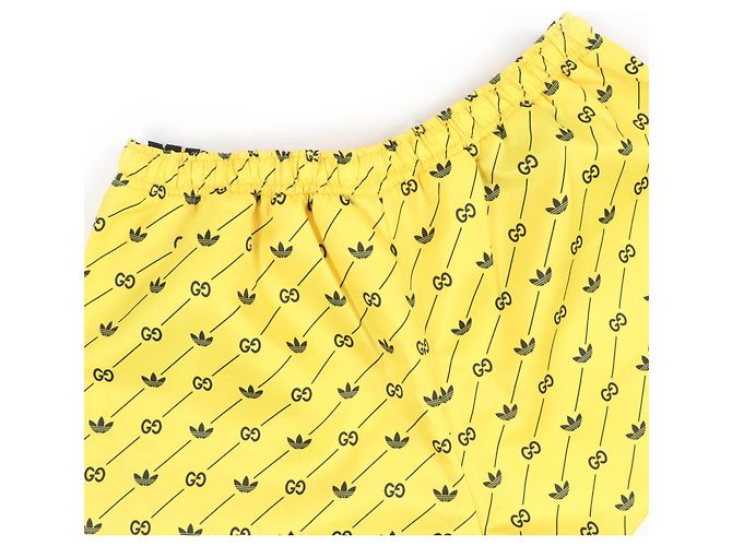 Gucci×adidas Polyester Shorts Gelb - Ansicht 4