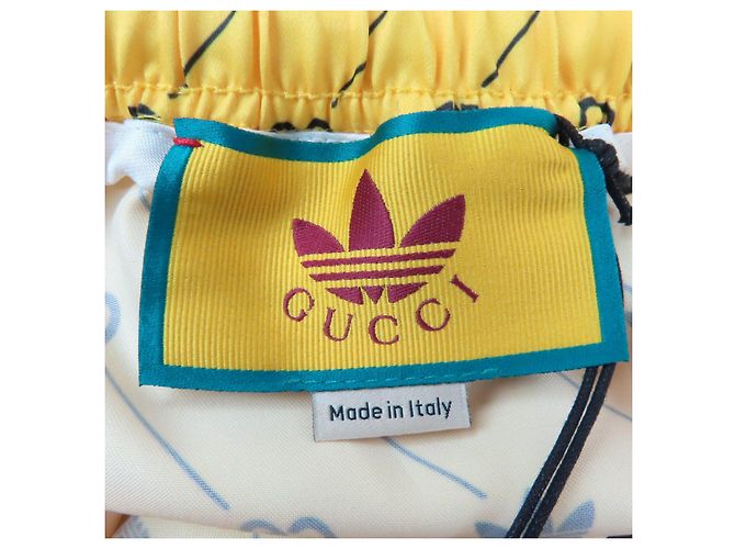 Gucci×adidas Polyester Shorts Gelb - Ansicht 6