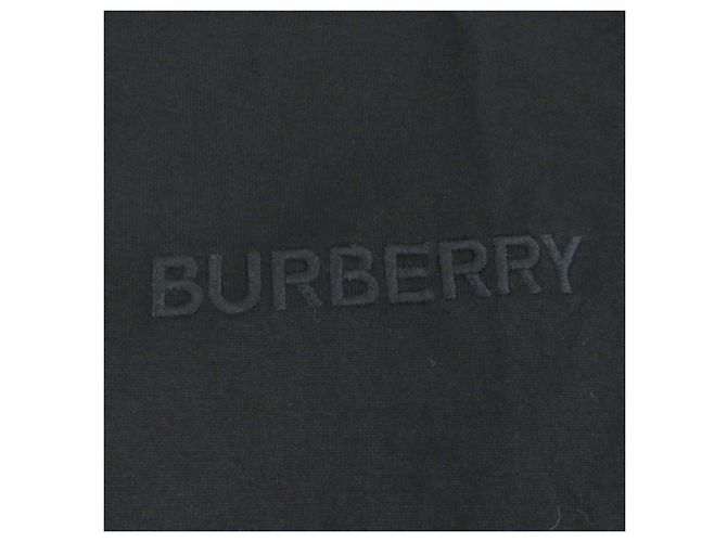 Camiseta de algodón bordada con el logo de Burberry Negro - vista 4