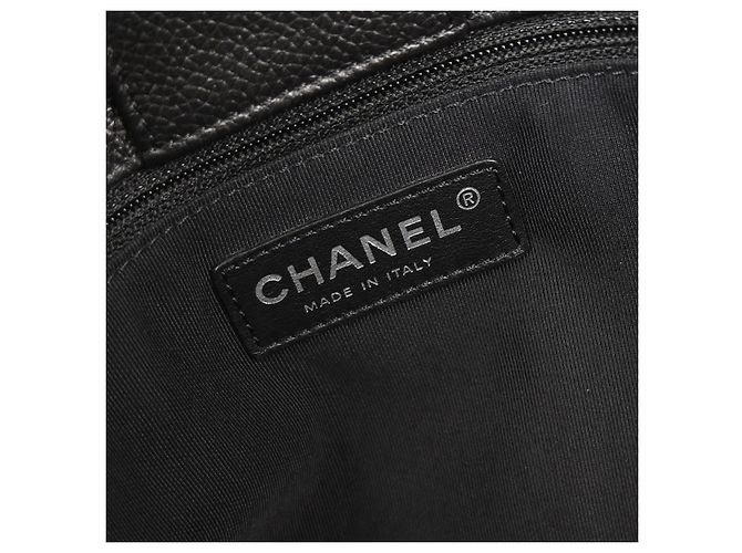 Chanel Cerf Borsa Executive in Pelle Media Nero - vista 4