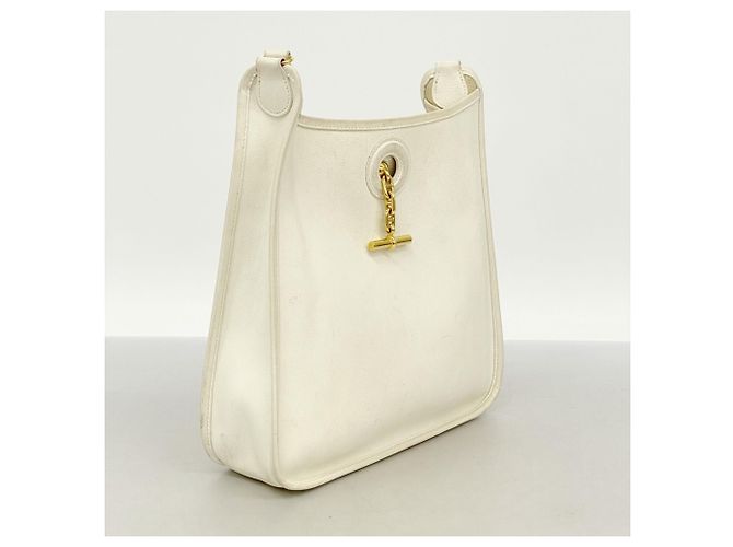 Borsa a Spalla Vespa PM Hermès Bianco - vista 2