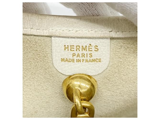 Borsa a Spalla Vespa PM Hermès Bianco - vista 5