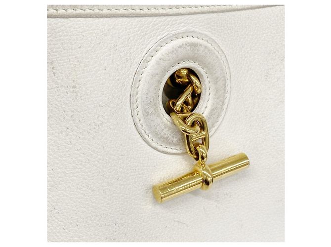 Borsa a Spalla Vespa PM Hermès Bianco - vista 9