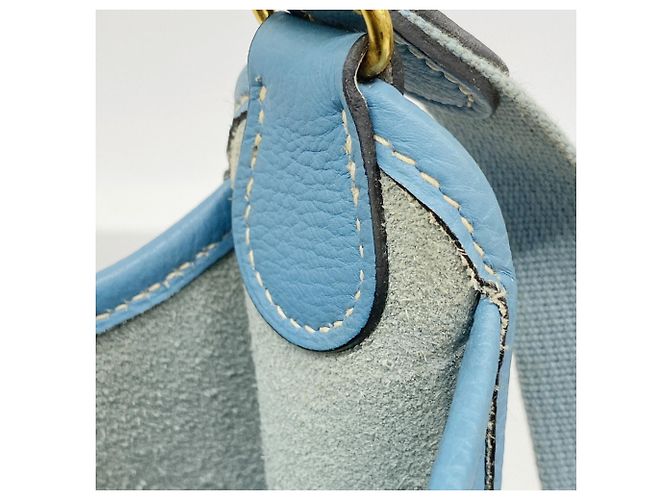 Borsa a Spalla Vespa PM Hermès Blu - vista 7