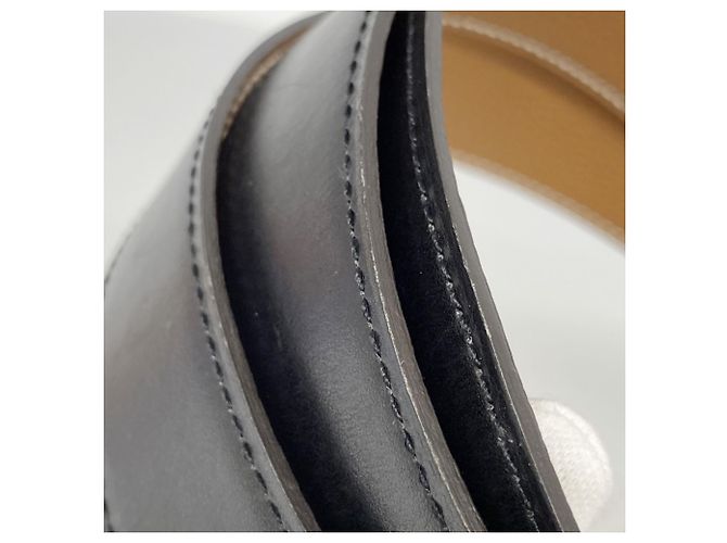 Cintura Hermès Constance in Nero e Oro D'oro - vista 7