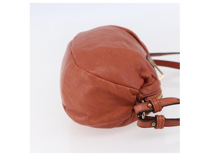 Chloé Chloe Vintage Schultertasche aus Leder Orange - Ansicht 4