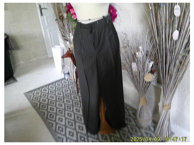 Pantalones Georges Rech de lana gris oscuro Gris antracita - vista 2