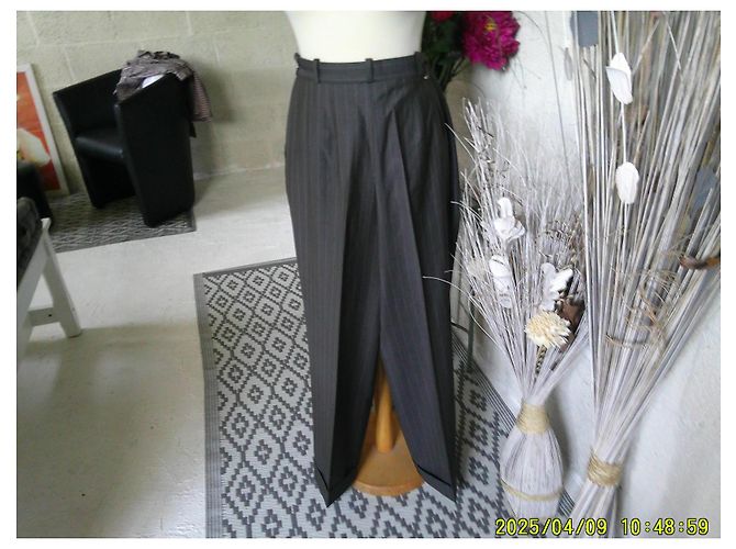 Pantalones Georges Rech de lana gris oscuro Gris antracita - vista 7