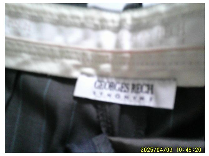 Pantalones Georges Rech de lana gris oscuro Gris antracita - vista 8