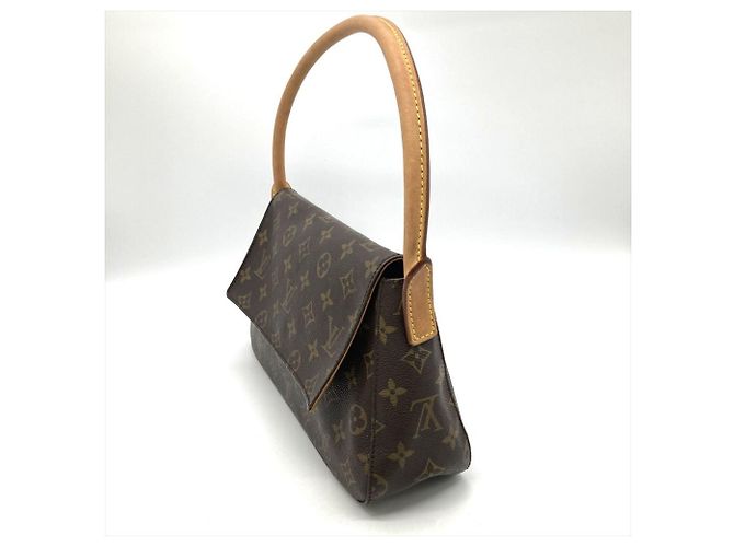 Borsa a Spalla Mini Looping Louis Vuitton Marrone - vista 3