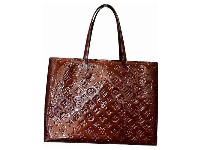 Borsa Tote Vernis Wilshire MM di Louis Vuitton Rosso - vista 2