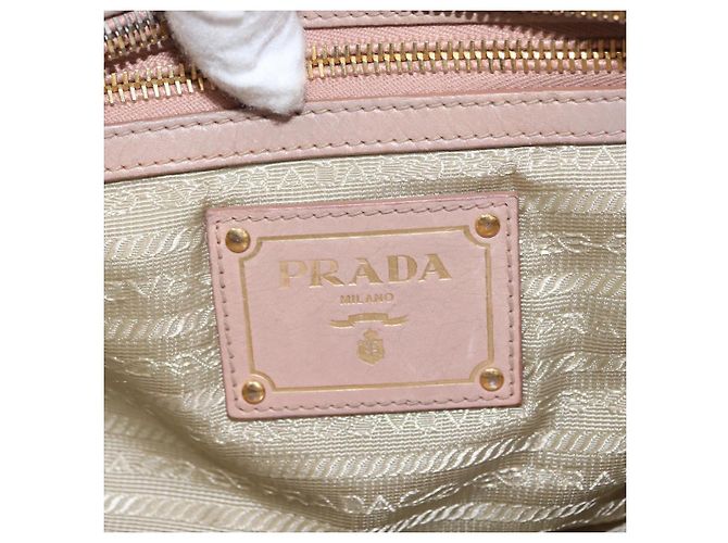 PRADA Borsa a Mano in Pelle 2 in 1 Beige Oro Auth ka1158 D'oro - vista 19
