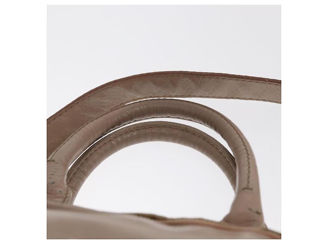 PRADA Borsa a Mano in Pelle 2 in 1 Beige Oro Auth ka1158 D'oro - vista 9