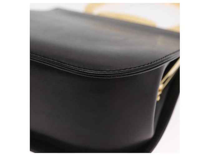 Borsa a mano Gancini in pelle nera e oro Salvatore Ferragamo Auth 159266V Nero D'oro - vista 13
