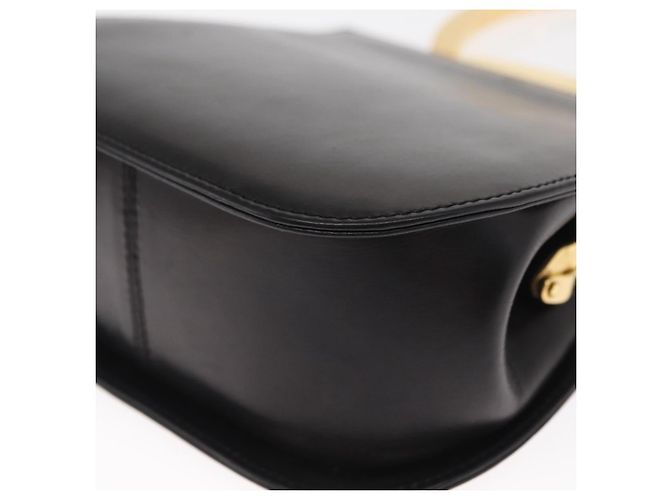 Borsa a mano Gancini in pelle nera e oro Salvatore Ferragamo Auth 159266V Nero D'oro - vista 15