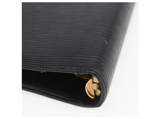 COPERTINA PER AGENDA GIORNALIERA LOUIS VUITTON Epi Agenda MM Nera R20042 LV Auth ar13887 - vista 10
