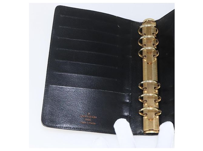 COPERTINA PER AGENDA GIORNALIERA LOUIS VUITTON Epi Agenda MM Nera R20042 LV Auth ar13887 - vista 14
