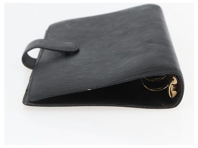 COPERTINA PER AGENDA GIORNALIERA LOUIS VUITTON Epi Agenda MM Nera R20042 LV Auth ar13887 - vista 6