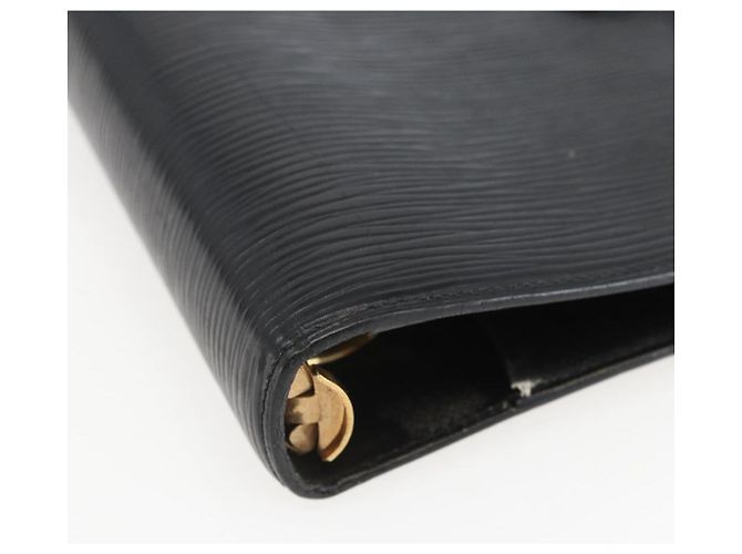 COPERTINA PER AGENDA GIORNALIERA LOUIS VUITTON Epi Agenda MM Nera R20042 LV Auth ar13887 - vista 9