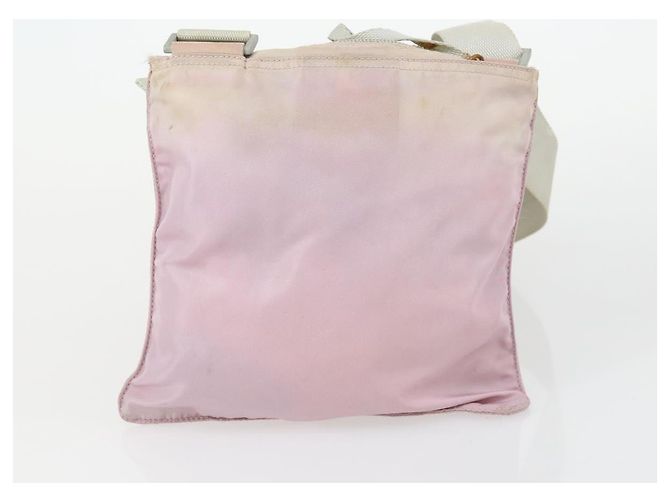 Borsa a Spalla PRADA Nylon 3 Set Beige Rosa Auth ar13913 - vista 10