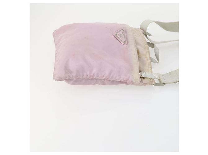 Borsa a Spalla PRADA Nylon 3 Set Beige Rosa Auth ar13913 - vista 11