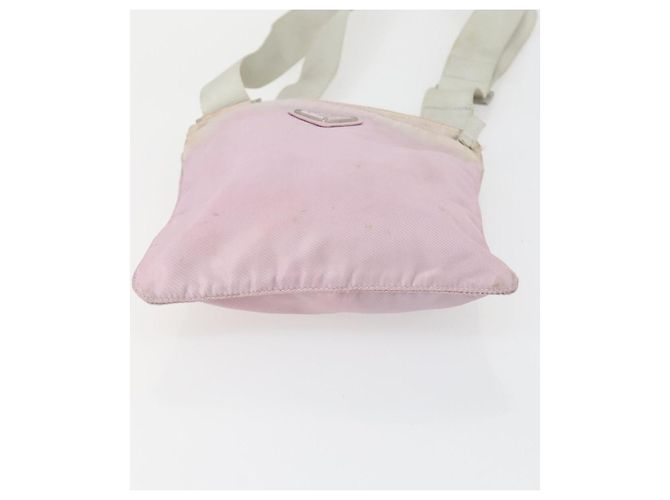 Borsa a Spalla PRADA Nylon 3 Set Beige Rosa Auth ar13913 - vista 14