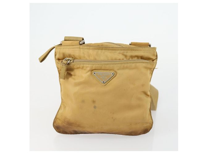 Borsa a Spalla PRADA Nylon 3 Set Beige Rosa Auth ar13913 - vista 16