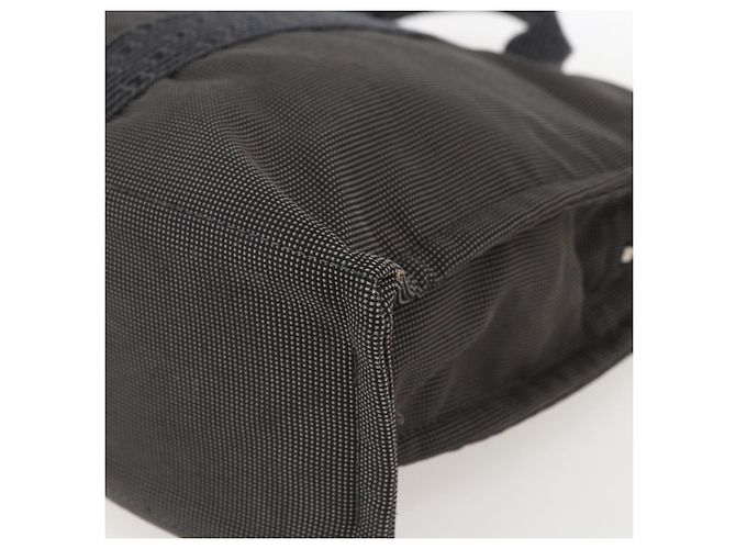 Hermès HERMES Her Line Tote Tasche Canvas Grau Silber Auth ka1042 Braun - Ansicht 10