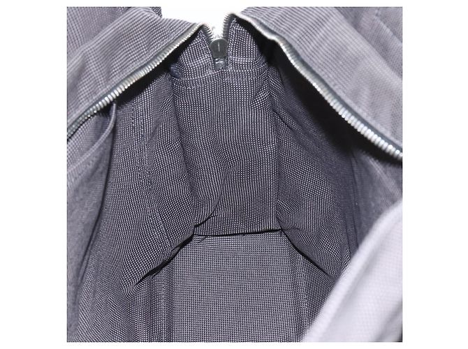 Hermès HERMES Her Line Tote Tasche Canvas Grau Silber Auth ka1042 Braun - Ansicht 17