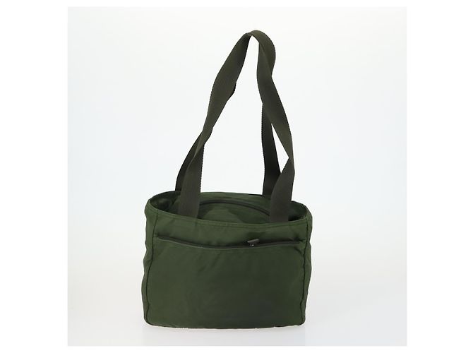 Tote PRADA Tasche Nylon Leder Canvas 4 Set Orange Beige Khaki Braun Authentisch ti3540 - Ansicht 9