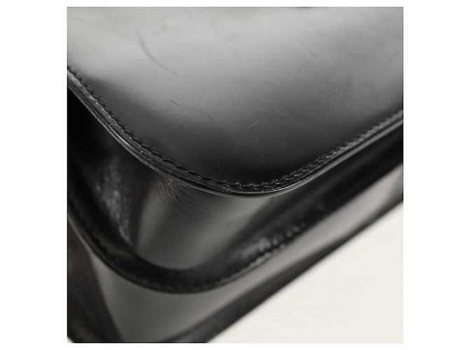 Céline Borsa a mano CELINE Circle in pelle 2 in 1 nera e oro Auth 160805V Nero D'oro - vista 13