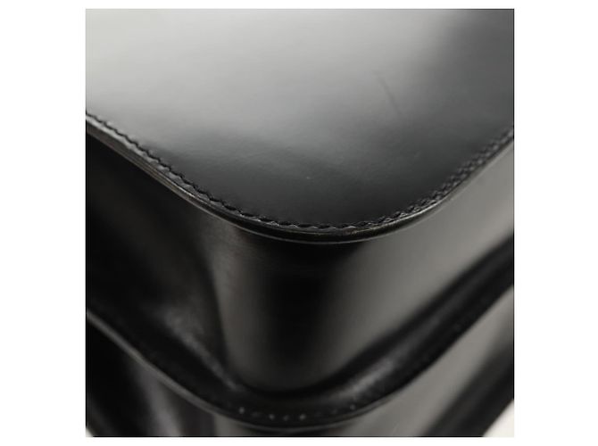 Céline Borsa a mano CELINE Circle in pelle 2 in 1 nera e oro Auth 160805V Nero D'oro - vista 15