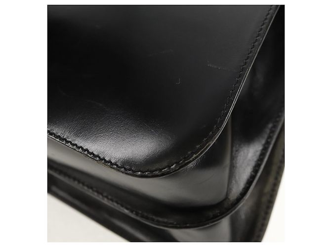 Céline Borsa a mano CELINE Circle in pelle 2 in 1 nera e oro Auth 160805V Nero D'oro - vista 16