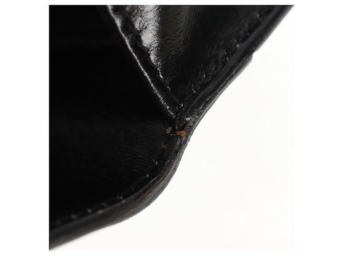 Céline Borsa a mano CELINE Circle in pelle 2 in 1 nera e oro Auth 160805V Nero D'oro - vista 21