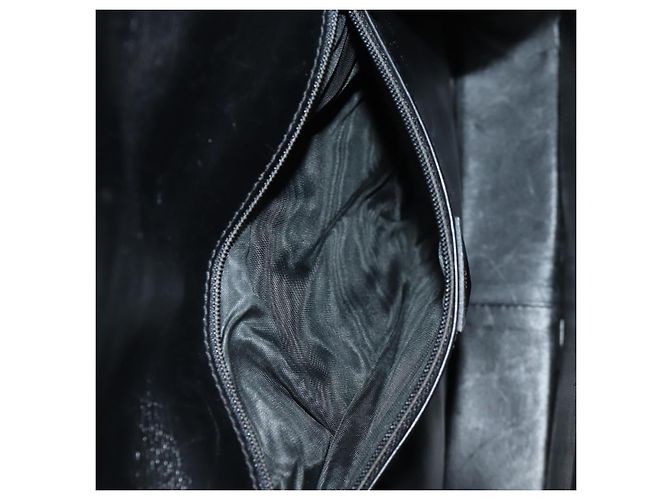 Céline Borsa a mano CELINE Circle in pelle 2 in 1 nera e oro Auth 160805V Nero D'oro - vista 27