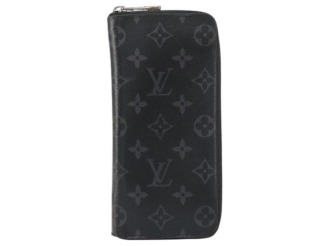 Cartera Vertical Zippy Monogram Eclipse LOUIS VUITTON M62295 Auth 148576 Monograma - vista 13