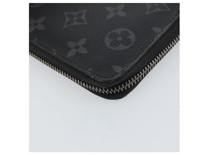 Cartera Vertical Zippy Monogram Eclipse LOUIS VUITTON M62295 Auth 148576 Monograma - vista 16