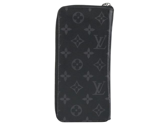 Cartera Vertical Zippy Monogram Eclipse LOUIS VUITTON M62295 Auth 148576 Monograma - vista 2