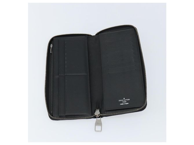 Cartera Vertical Zippy Monogram Eclipse LOUIS VUITTON M62295 Auth 148576 Monograma - vista 9