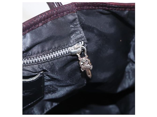 Borsa tote Chrome Hearts FS Crosspatch in pelle nera Auth 159442SM Nero - vista 15