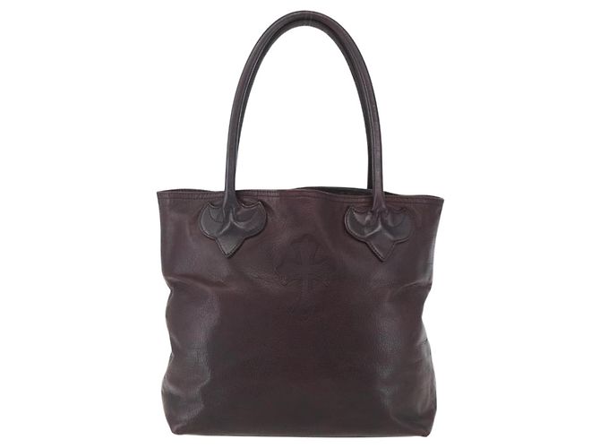 Borsa tote Chrome Hearts FS Crosspatch in pelle nera Auth 159442SM Nero - vista 2