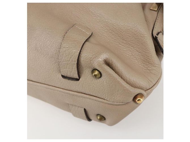 Chloé Borsa a Mano in Pelle Chloe Elsie 2 in 1 Beige Oro Auth BA9166 D'oro - vista 14