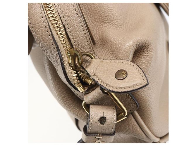 Chloé Borsa a Mano in Pelle Chloe Elsie 2 in 1 Beige Oro Auth BA9166 D'oro - vista 16