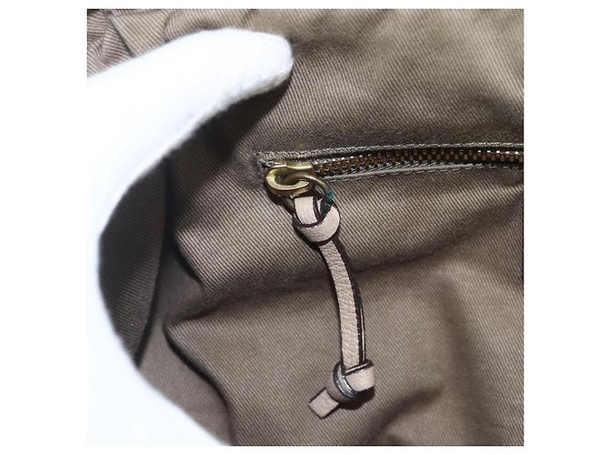 Chloé Borsa a Mano in Pelle Chloe Elsie 2 in 1 Beige Oro Auth BA9166 D'oro - vista 18